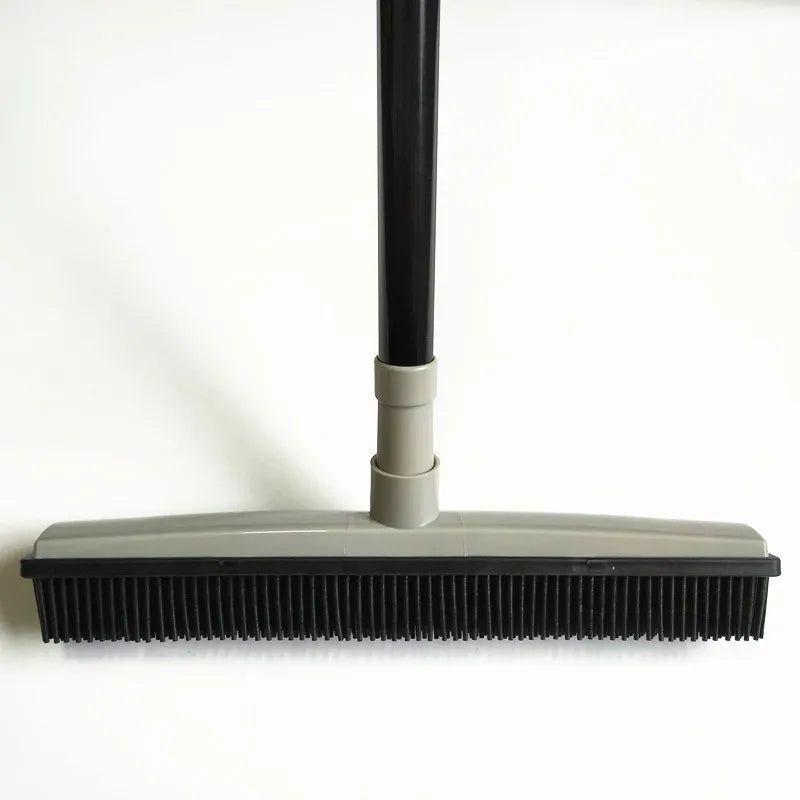 Customizable Rubber Broom Hair Lint Removal Device Telescopic Bristles Magic Clean Sweeper Squeegee Bristle Long Push Broom