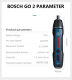 Original Bosch Go2 Electric Screwdriver Set 3.6V Rechargeable Automatic Screwdriver Hand Drill Bosch Go 2 Electric Batch Tool