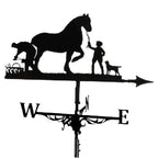 Weathervane Weather Vanes Roofs Retro Garden Stake Weather Vane Measuring Tools Outdoor Roof Decoration Architecture Decor Craft