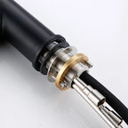 Bagnolux Black Gold Brass Rotation Holder Single Hole Deck Mounted Cold and Hot Water Mixer Pull-Out Sprayer Kitchen Sink Faucet