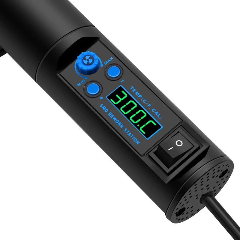 Hot Air Blower Heat Gun Hair Dryer Soldering 8018lcd 220v 450w Bga Rework Solder Station Welding Power Phone Repair Tool vs 8032