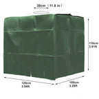 Zipper IBC Tote 275 Gallon 1000L Outdoor Water Tank Protective Cover(Green)