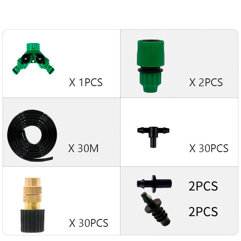 Garden Watering system Automatic Irrigation Spray Sprinkler System Garden Potted Drip Irrigation Kit Spray cooling kit