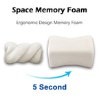 Headrest Car Neck Pillow Big Size Auto Seat Head Support Message Seat Neck Rest Cushion Under the Neck in The Car Memory Cotton