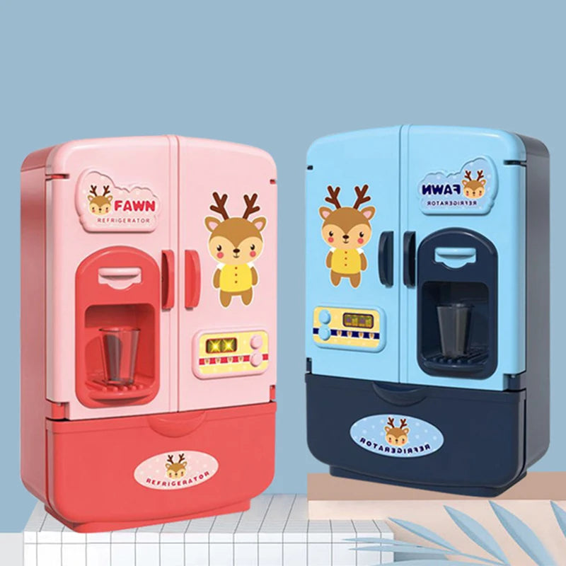 New Kids Toy Simulation Fridge Refrigerator Accessories Pretend Play Educational For Kids Kitchen Set Food For Children's Gifts