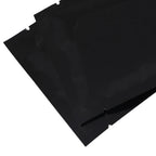Reusable Metallic Mylar Organizer Bags, Open Top Pouches, Vacuum Heat Seal, Smell Proof Packaging Bags, Glossy Black