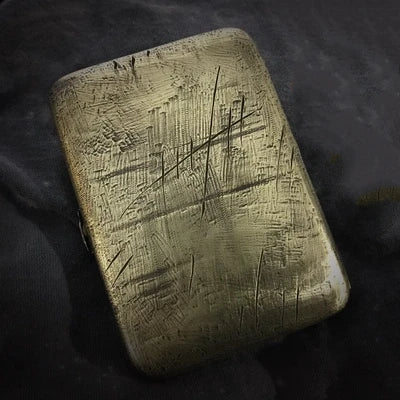 Pure Copper Engraving Cigarette Case, 16 Sticks, Anti-pressure Portable Storage, Smoking Vintage Box