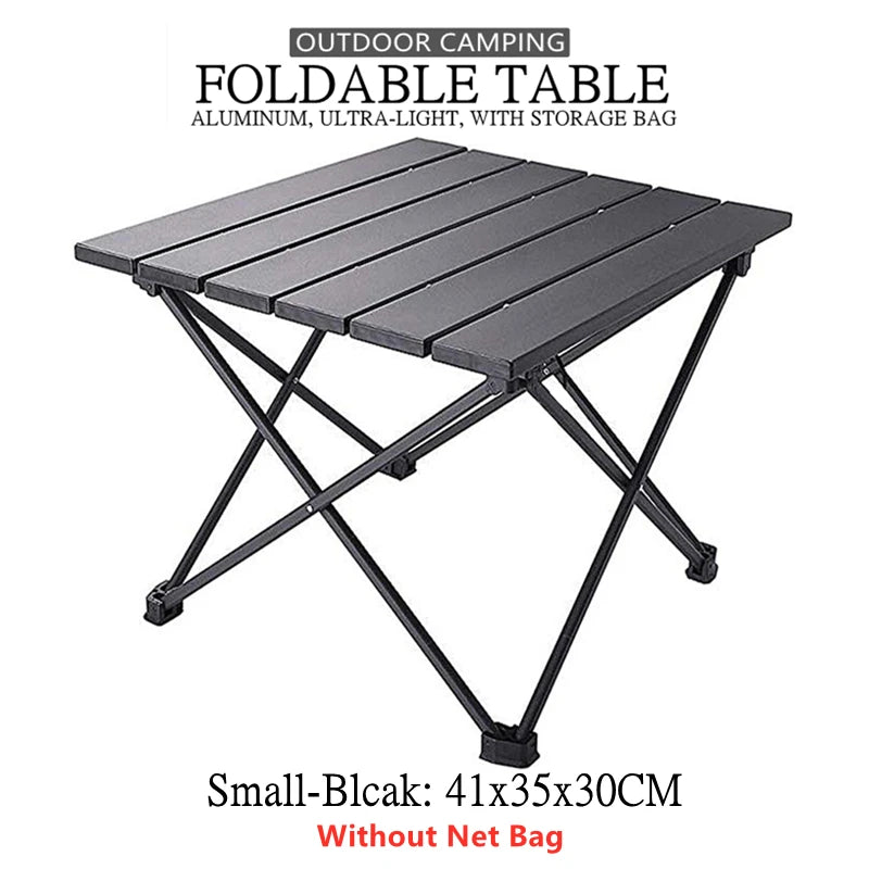 Portable Folding Camping Table Aluminium Alloy Ultralight Computer Bed Table Outdoor Garden Camp Party BBQ Picnic Foldable Table