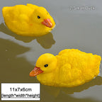 Cute Resin Floating Duck Statue Outdoor Garden Pond Fish Tank Decorative Swimming Wild Duck Sculpture For Garden Decor Ornament