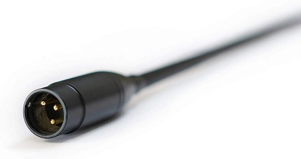 Gooseneck Microphone DJ Mic with 3 Pin XLR-Male Talk-Back, 19in Wired Flexible, 12VAC, Not for Phantom 48V, MovingCoil