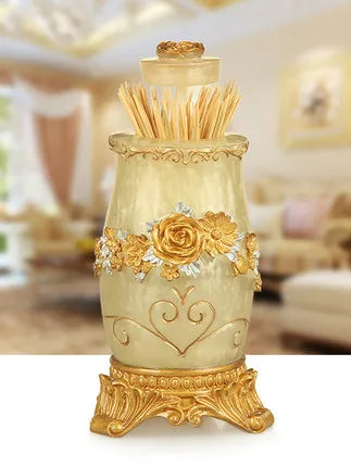 European 5pcs Bathroom Set/Resin Bathroom Accessories Kit/Toothpick Holder/Soap Dispenser/Tooth Brush Holder/Cup Soap Dish Tray