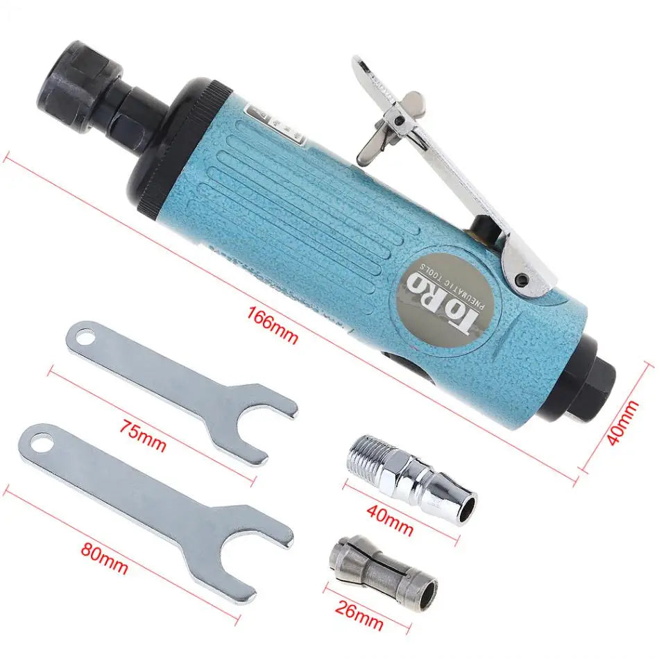 1/4" Pneumatic Die Grinder Air Die Grinder Grinding Mill Engraving Tool Polishing Machine 22000RPM /25000RPM for Pneumatic Tool