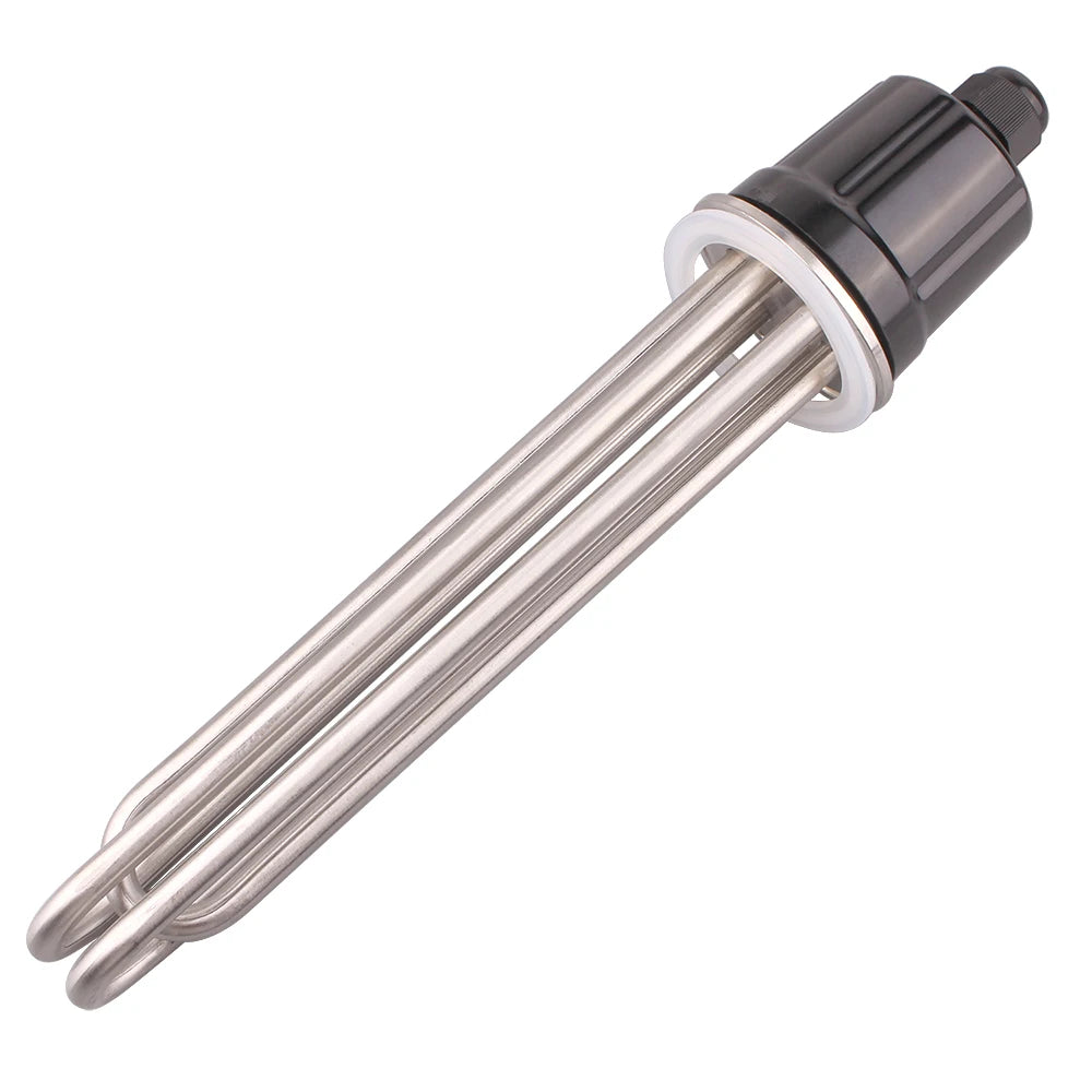 DERNORD 2 Inches Tri-Clamp Brewing Heating Element SUS304 3/4.5/6/9/12kw Immersion Water Tubular Electric Heater 220V 380V