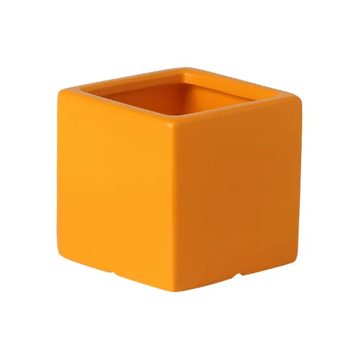Nordic Color Square Ceramic Flowerpot Large Diameter Plant Potted Garden Decoration Living Room Countertop Flowerpot Decoration