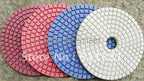 4'' soft wet polishing pad |100mm concrete marble granite diamond pads|grit 50#,150#,200#,300#,500#,800#,1000#,1500#,2000#,3000#