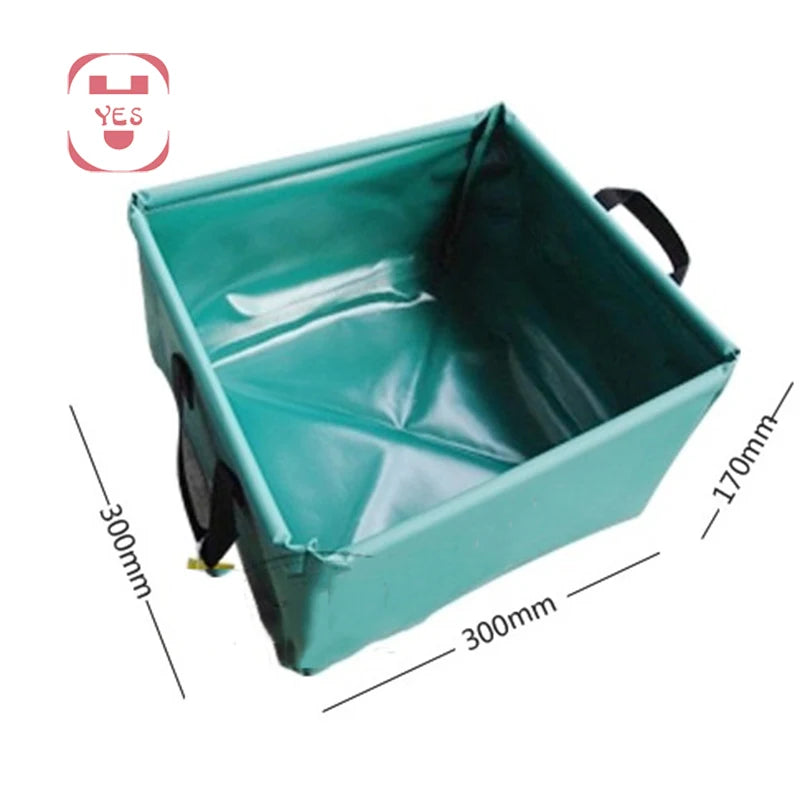 15L Portable Outdoor Travel Square Folding Basin Foldable Washing Dish Basin Feet Soaking Basin Car Bucket Easy To Fold bucket