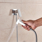 SHBSHAIMY Black Brass Bathroom Bidet Faucets High Pressure Sprayer Shower Tap Bidet Toilet Washer Hot and Cold Water Mixers