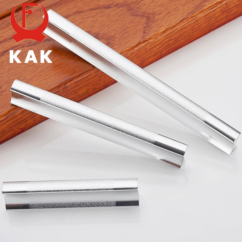 KAK Kitchen Cabinet Handles Drawer Pulls Aluminum Alloy Door Knobs Holder Case Box Puller Stick Furniture Handle Hardware