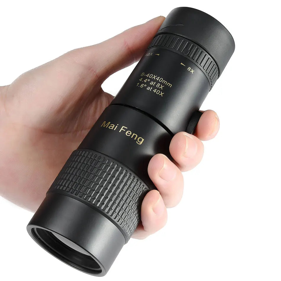 Professional Waterproof Monocular w/ Phone Clip & Tripod