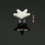 KAK Starfish Ceramic Drawer Knobs Cabinet Pulls Kitchen Handles Cartoon Furniture Handle for Kids Room Furniture Hardware