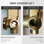 Bagnolux Copper Kitchen Faucets Chrome Kitchen Sink Black hose  Mount Pull Down Dual Sprayer  Nozzle  Mixer Water Taps