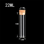 100pcs 18ml 22ml 30ml Mini Corks Bottles Clear Glass Straight Mouth Jars Empty Healthy and Eco-friendly Glass Vials Bottle
