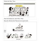 Cartoon Cute Happy Kitchen Food Wall Sticker Living Room Kitchen Restaurant Home Decoration Mural Art Decals Stickers Wallpaper
