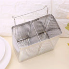 Kitchen Hanging Stainless Steel Chopsticks Spoons Fork Knife Organizer Rack Cutlery Holder Drainer Storage Racks Basket