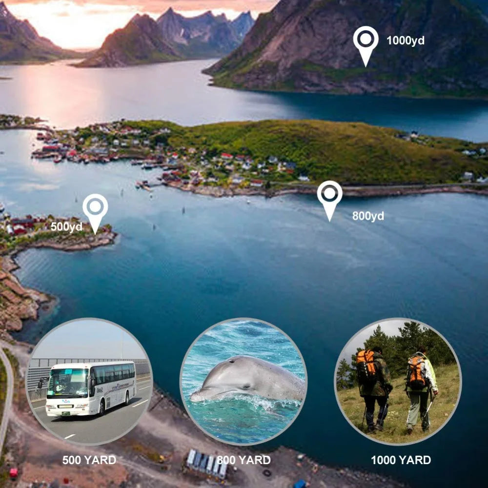 Professional Waterproof Monocular w/ Phone Clip & Tripod