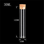 100pcs 18ml 22ml 30ml Mini Corks Bottles Clear Glass Straight Mouth Jars Empty Healthy and Eco-friendly Glass Vials Bottle