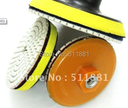 4'' soft wet polishing pad |100mm concrete marble granite diamond pads|grit 50#,150#,200#,300#,500#,800#,1000#,1500#,2000#,3000#