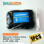 Nylon MONO 0.08mm 20M x 3M 15mm Hole Orchard Garden Anti Bird Knotted Mist Net 1pcs