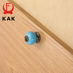 KAK Colored Ceramic Drawer Knobs Cabinet Cupboard Handles Simple Design Knobs Single Hole Handles Furniture Hardware