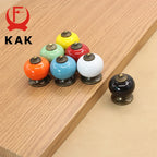 KAK Colored Ceramic Drawer Knobs Cabinet Cupboard Handles Simple Design Knobs Single Hole Handles Furniture Hardware