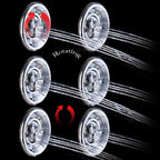 Gold Shower Panel LED Light Bathroom Six Functions Shower Column Tower Digital Screen Waterfall Shower Massage Spa Jets Tub