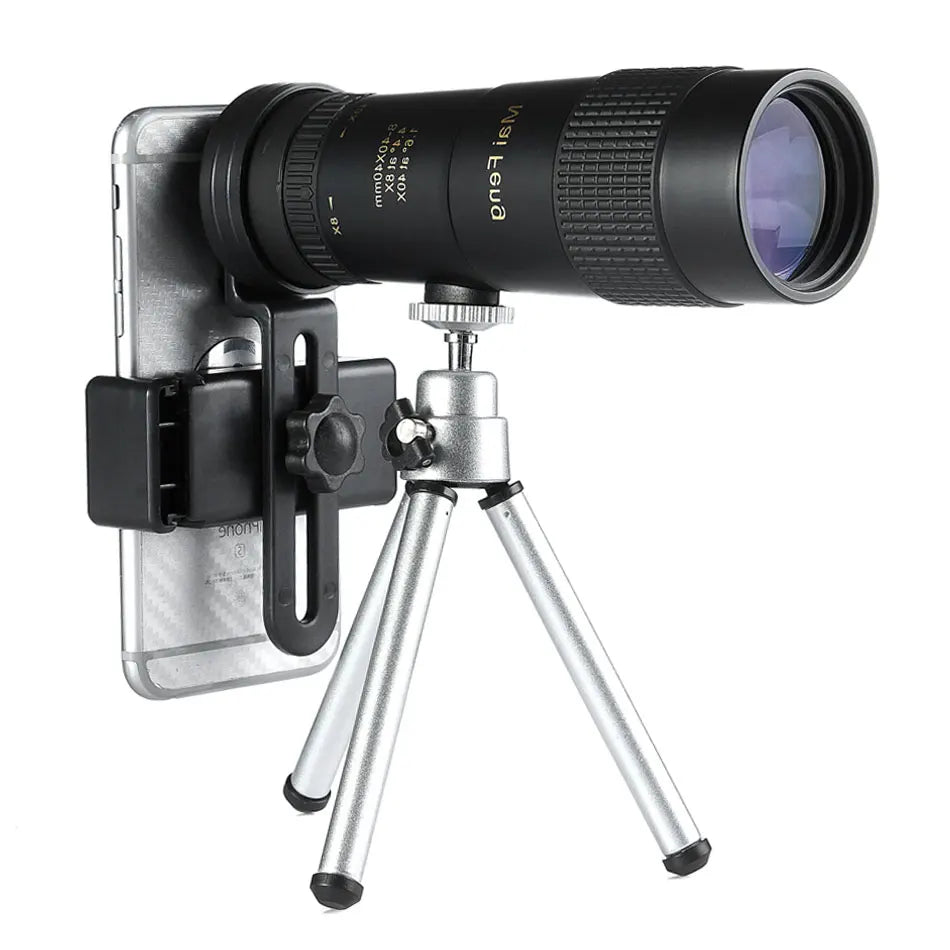 Professional Waterproof Monocular w/ Phone Clip & Tripod