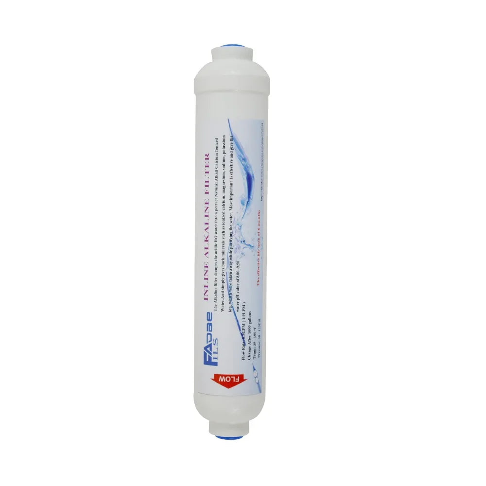 Alkaline Water Filter 2" x 10" Post Inline Water Filter Replacement ph + for Under Sink and  Reverse Osmosis System