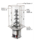 PVC Material Chocolate Fountain Cover Machine cover 4/5/6/7 Tiers Chocolate Melting Machine Chocolate Fondue Machine cover