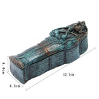New Resin Figurine Egyptian Mummy In Coffin Home Office Desk Decor Fish Tank Ornament Halloween Party Decoration Dropshipping