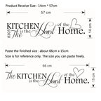 English Letters Kitchen Love Vinyl Wall Sticker On The Wall Decals Art Words Kitchen Background Decoration Stickers Home Decor