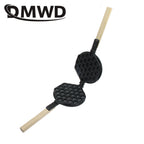 DMWD Commercial Hongkong Eggs Bubble Waffle Machine Mould Eggettes Roller Baking Pan Iron Eggettes Mold Muffin Non-stick Plate
