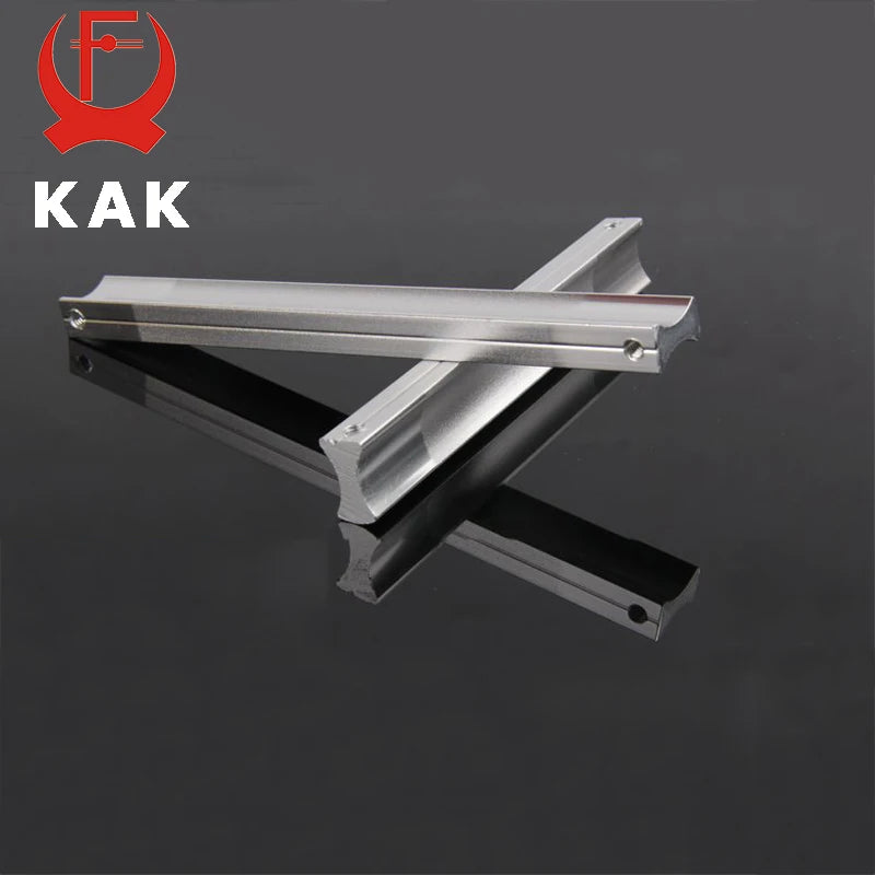 KAK Kitchen Cabinet Handles Drawer Pulls Aluminum Alloy Door Knobs Holder Case Box Puller Stick Furniture Handle Hardware