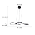 Modern Pendant Light With Remote Dimmabl Decor Living Room Chandeliers Led Simple Luminaire Dimming Kitchen Florarium Fixtures