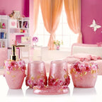 Resin Bathroom Set, Multi Models, Optional, Set of 5 Pieces, Toiletries Kit, Bathroom Accessories