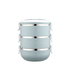 Portable Stainless Steel Thermal Lunch  Box For Kids School Microwave Box Thermal Lunch Box Salad Fruit Food Container Box
