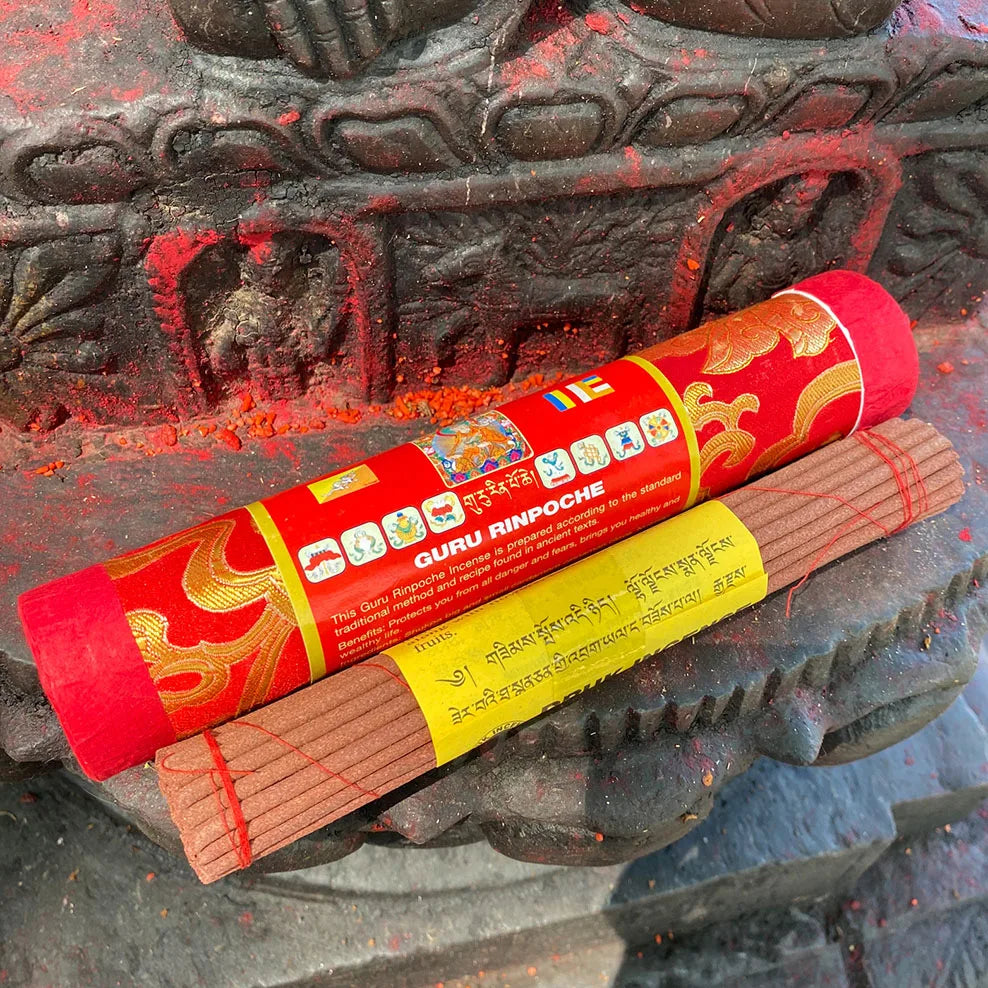 1Tube Bhutan Dragon Incense Stick Brocade Cylinder Tibetan Incense For Refreshing Deodorization Handmade Natural Stick Incense