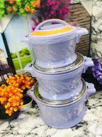 3 Pcs/Set 2.2/4.2/5.2L  Ramadan Street family gathering Large Capacity Food Warm Insulated Rice Bucket With Handle  Lunch Box