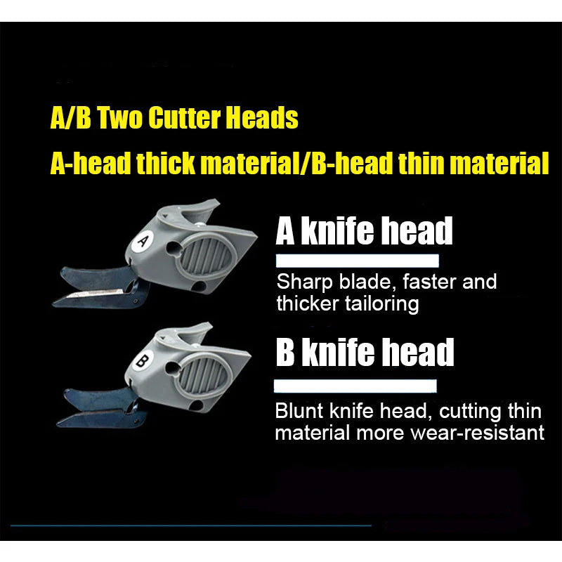 Power tools Miniature Electric Scissor Head Cloth Cutting Electric Scissor Handheld Automatic Clothing Cutting Machine