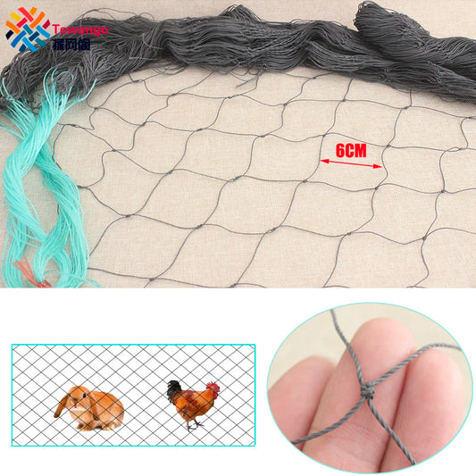 Chicken Rabbit Fence Poultry Nylon Mesh Netting Farming Garden Pond Protection Net  Agricultural Anti Bird Net 10-50M Length