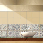 Tile Stickers Waterproof Kitchen Retro Moroccan Self Adhesive Bathroom Decal Vinyl Peel And Stick Wall Decoration Wallpaper